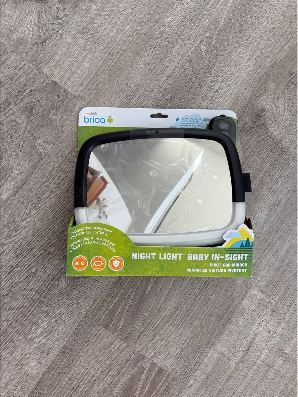 Brica Night Light Baby In-Sight Pivot Car Mirror